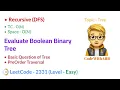 Evaluate Boolean Binary Tree LeetCode 2331 PreOrder Traversal