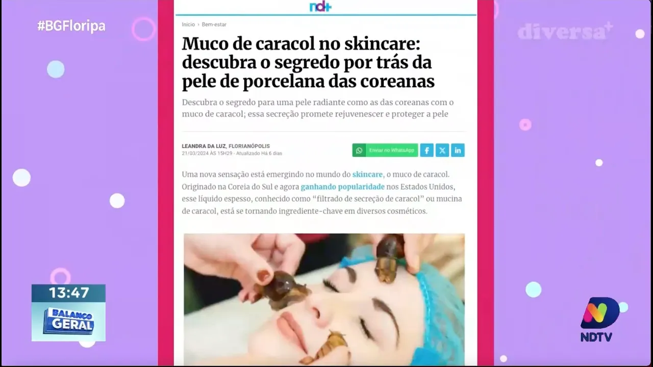 Tratamento inovador com muco de caracol: nova tendência para rejuvenescimento da pele