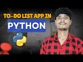 Build a To-Do List App in Python Python Bootcamp Project Beginner Friendly