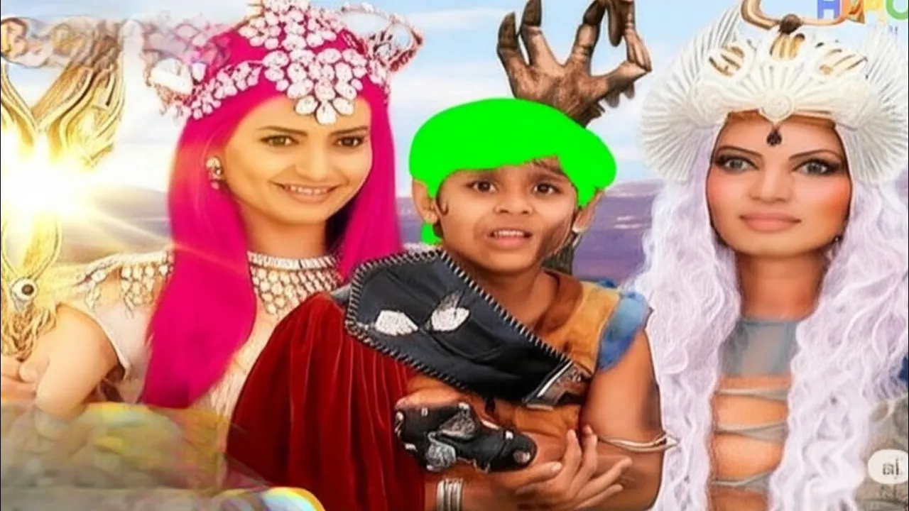 बवंडर परी ने सबके बालों का रंग पूरा कर दिया | बलवीर के बाल हरे | #balveer #cartoon poster