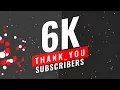 6k Subscribers - Css Animation effects with particle js