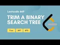 Trim a Binary Search Tree Leetcode 669 Tree BST DFS
