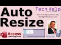 How to Use the AutoSize Form Property in Microsoft Access to Keep Your Forms at the Size You Want