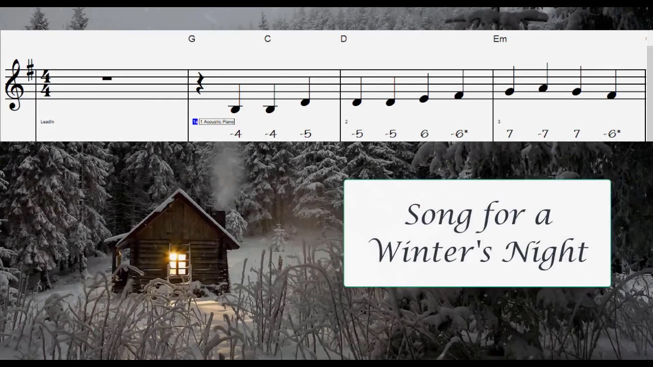 Song for a Winter's Night, play-along (quiet lead) Song for a Winter's Night, play-along (quiet lead)