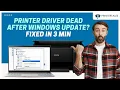 Printer Driver Issues After Windows Update - Fixed in 3 Minutes Printer Tales