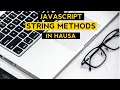 JavaScript String Methods in HAUSA