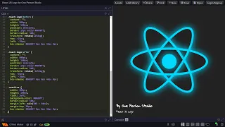 ASMR Programming - REACT JS LOGO in HTML CSS