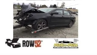 Stockton Pick-N-Pull Corolla junk yard parts hunt 19 XRS strut bar and ECU