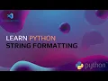 Python for Beginners String Formatting Urdu Hindi