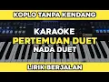 Download Lagu Pertemuan Duet - Karaoke Koplo Tanpa Kendang Lirik Berjalan | Yamaha PSR SX600