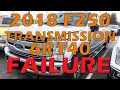 2018 Ford F250 Transmission 6R140 FAILURE P0735 Incorrect 5th Gear Ration BURNT Overdrive clutches