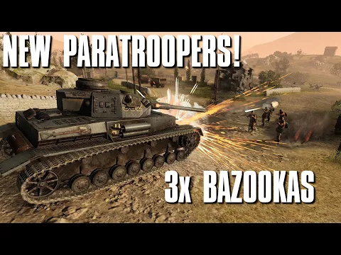 New 3x Bazooka Paratroopers! - 3v3 - Company of Heroes 3