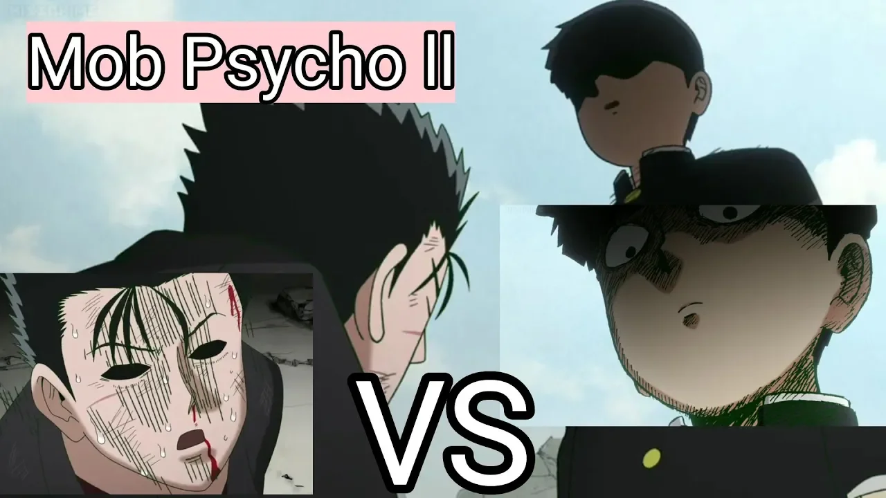 Shimazaki got scared and ran away from Mob (Mob Psycho season 2 episode 11)