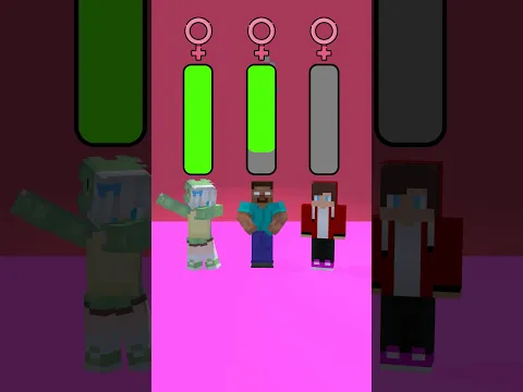 MAIZEN,Herobrine Changing the Gender #shorts #minecraftanimation #マイクラアニメ