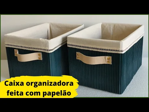 Download MP3 DIY | COMO FAZER CAIXA ORGANIZADORA COM PAPELÃO | IDEIA 9