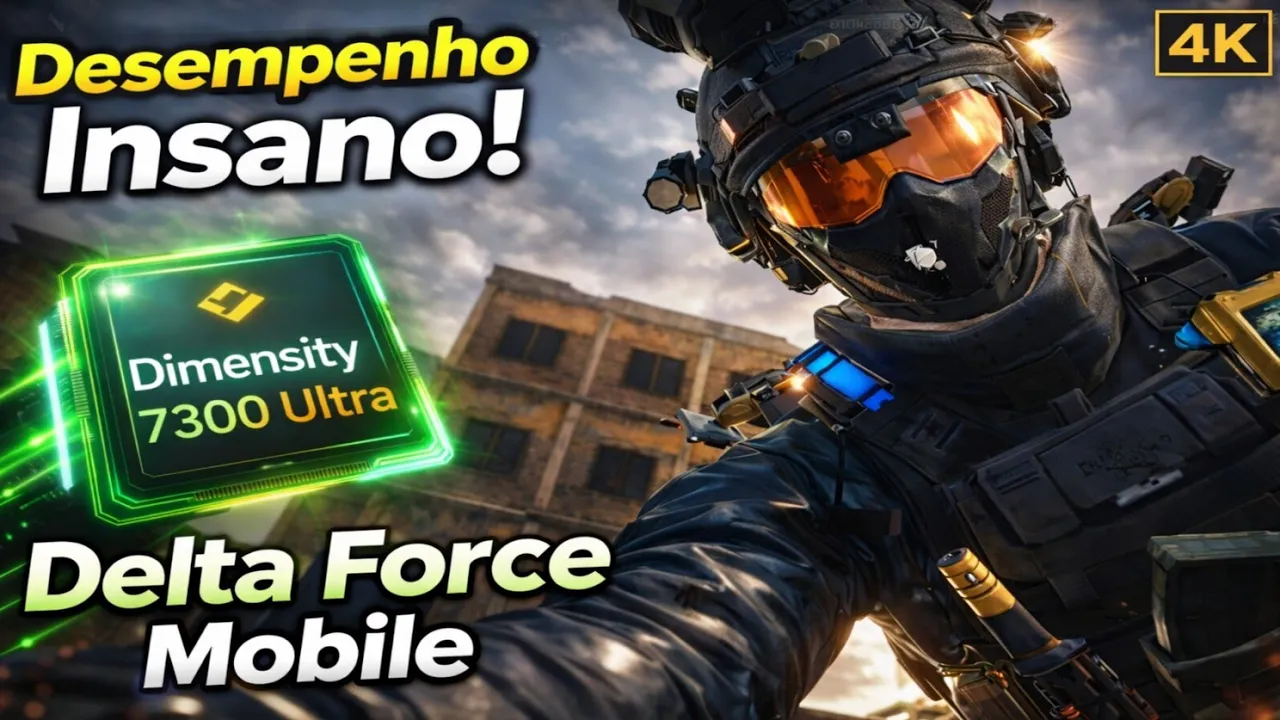 Delta Force Mobile no Dimensity 7300 Ultra | Teste de Desempenho em 4K | Gráficos e Estabilidade