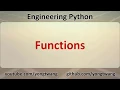 Engineering Python 08A Functions