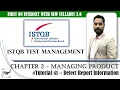 ISTQB Test Management v3 0 Tutorial 41 Defect Report Information ISTQB Test Manager 3 0