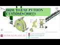 AutoCAD Plant 3D Python Scripts ANTI VIBRATION CUSTOM PYTHON SCRIPT