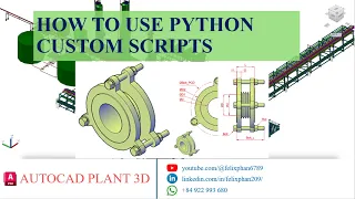 AutoCAD Plant 3D Python Scripts ANTI VIBRATION CUSTOM PYTHON SCRIPT