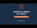 How Much Rebar Do I Need Free Rebar Calculator Tutorial