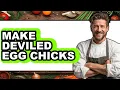 How to Make Deviled Egg Chicks - Step By Step
