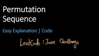 Permutation Sequence Leetcode 60 Java