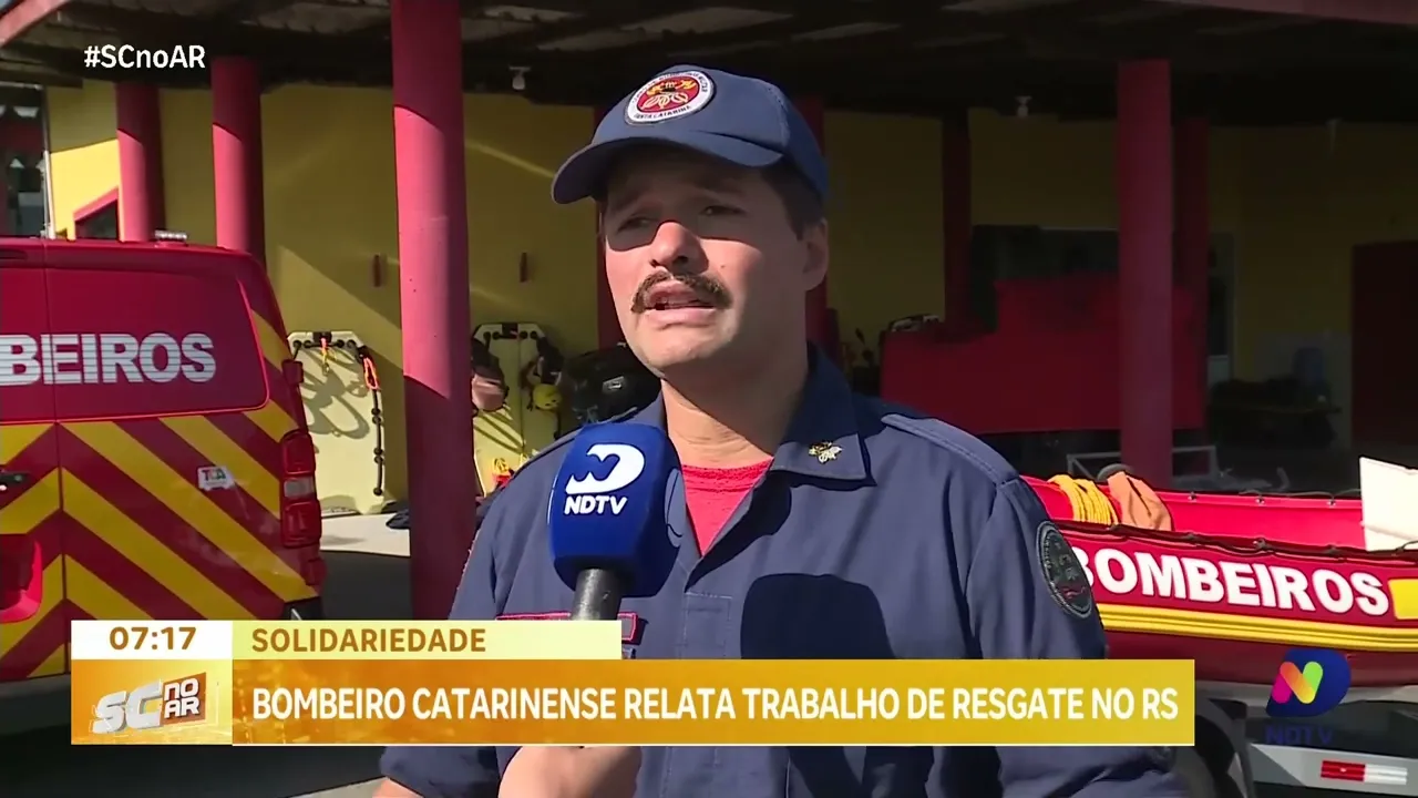 Bombeiros catarinenses retornam após operações no Rio Grande do Sul; nova equipe vai ser enviada