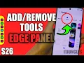 How to Tools to Edge Panels on Samsung S26