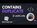 NeetCode150 - CONTAINS DUPLICATE Arrays Hashing LEETCODE Easy Level Question DSA in Python