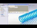 How to a spring in SolidWorks