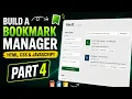 Build a Bookmark Manager with HTML Complete Page Structure - Part 4
