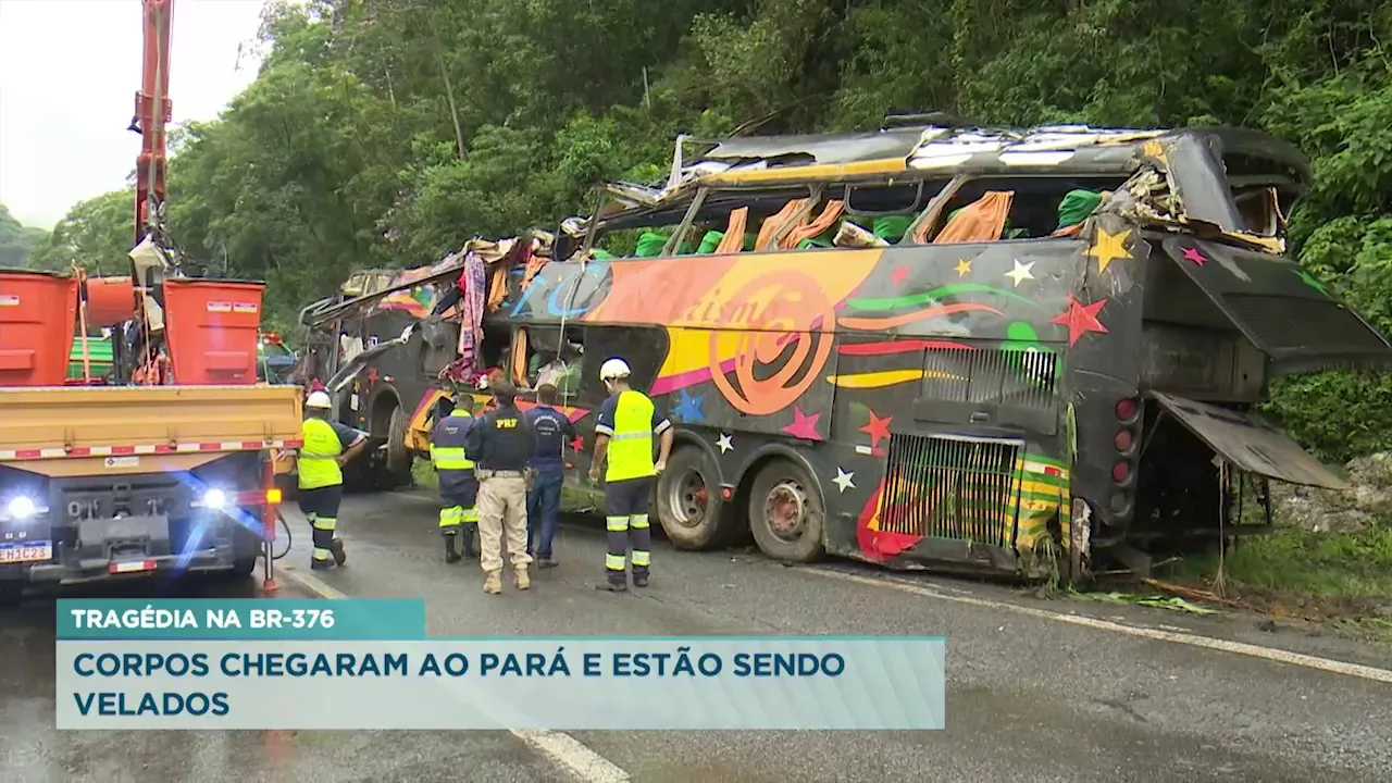 Tragédia na BR-376: Corpos chegaram ao Pará e estão sendo velados