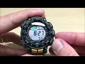 Casio Pro Trek PAG240-1 Set Time Date