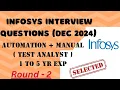 Infosys Interview Question Automation Manual Part-2