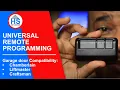 HOW TO PROGRAM UNIVERSAL REMOTE FOR GARAGE DOOR OPENER