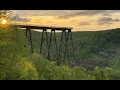 Pennsylvania Biking the Kinzua Bridge Knox Kane Trail Emlenton to Rockland Tunnel