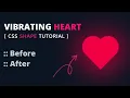 Vibrating Heart Shape Using CSS Before After CSS Pulse Heart Techie - Neo