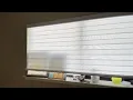 Joydeco White Sheer Zebra Blinds for Windows Cordless 70 Inch Wide Privacy Light Filtering Dual Laye