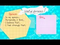 How to write an opinion essay