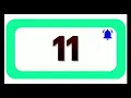 11 Seconds Countdown Timer With Sound Effect COLOR 4K 1080