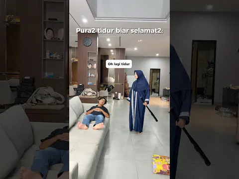 Pura2 tidur biar selamat 2