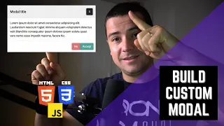 Build a Custom Modal using HTML CSS JavaScript