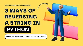 REVERSE a STRING in PYTHON l Interview Questions Data Scientist