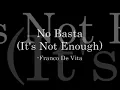 No Basta - Franco De Vita (English Translation/Subbed)