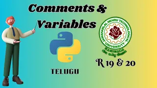 Comment Statements in Python Python Comments Variables Variables in Python in Telugu