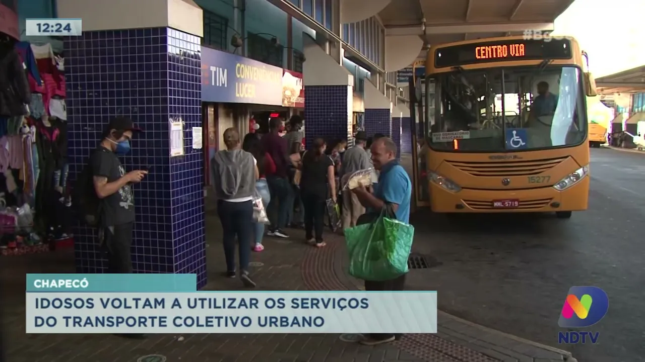 Chapecó: idosos voltam a utilizar os serviços do transporte coletivo urbano