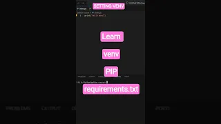 Python Virtual Environment Tutorial pip venv Setup requirements txt Explained