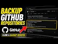 How to backup GitHub repositories with Git clone and backup remotes - Full Guide