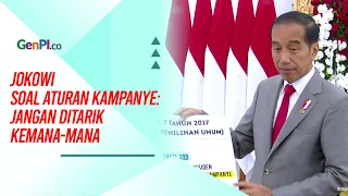 Bawa Karton Besar, Jokowi Jelaskan Aturan Soal Presiden Boleh Kampanye